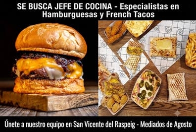 Jefe de Cocina-Hamburguesas/French tacos