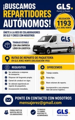 Repartidor autonono en Jerez