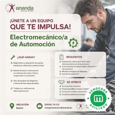 MECANICO AUTOMOCIÒN (H/M) SAN BLAS