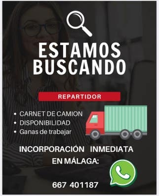 Conductor repartidor con experiencia