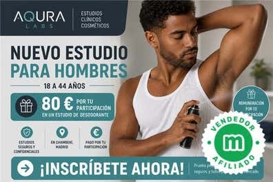 Estudio remunerado Cosmético Hombres