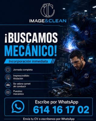 Se solicita soldador y mecánico