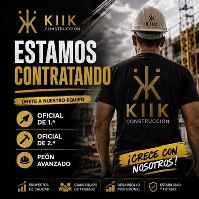 Buscamos oficial 1º, 2º y Peón avanzado