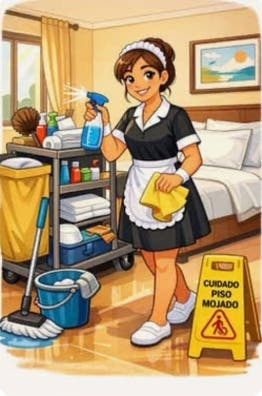 ? ¡SE BUSCA CAMARERA/O DE PISOS!