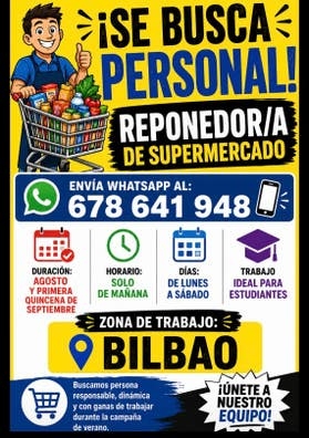 personal reposición Bilbao