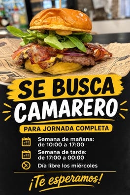 CAMARERA con experiencia
