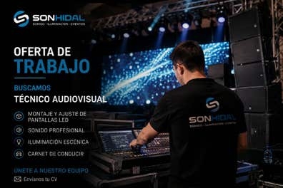 Buscamos Técnico Audiovisual