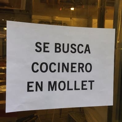 Se precisa cocinero/a en mollet