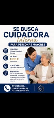 se busca cuidador