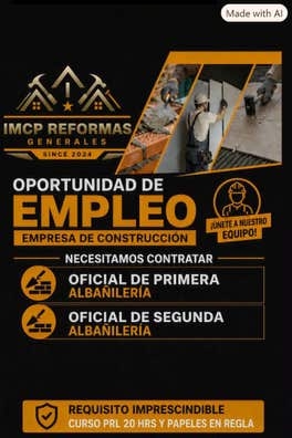 oficiales de albañilería