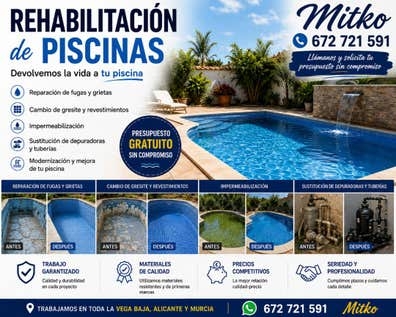 REHABILITACIÓN DE PISCINAS