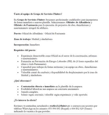 oficial albañileria fontaneria y chofer