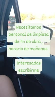 operarías de limpieza para fin de obra