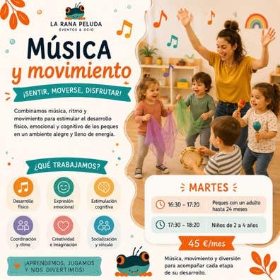Prof. de Música y Movimiento para bebés