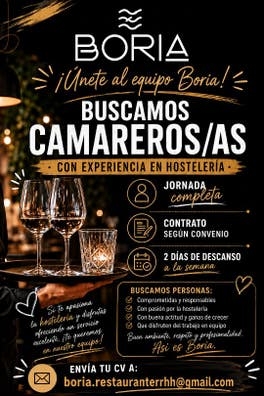 Buscamos Camarero