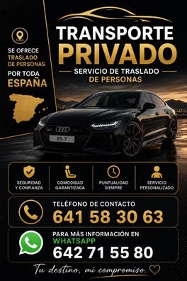 Transporte de personas hasta el lugar ex