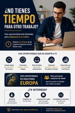 Trabaja desde tu movil de 2 a 3 horas