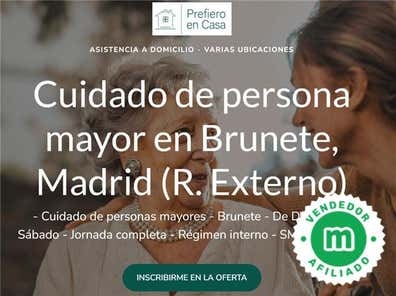 Cuidado de persona mayor Brunete, Madrid