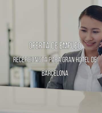 RECEPCIONISTA DE HOTEL EN BARCELONA