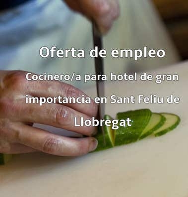 COCINERO/A EN SANT FELIU DE LLOBREGAT