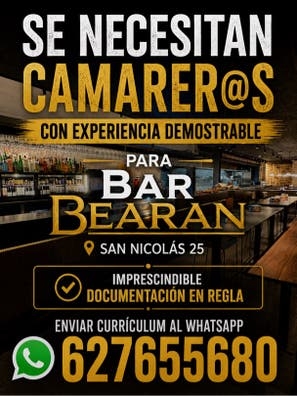 Camarer@s con experiencia