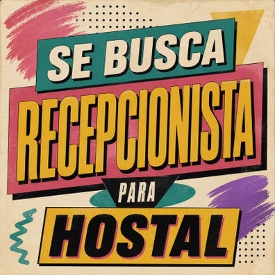Se busca recepcionista para Hostal