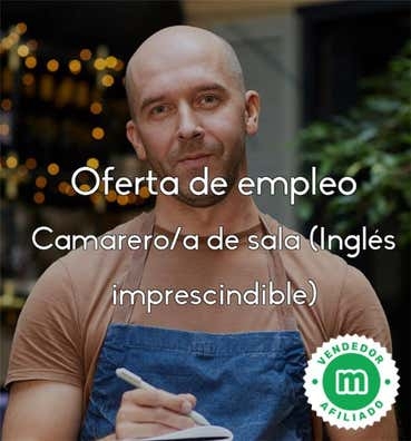 CAMARERO/A CON INGLÉS EN TOLOSA