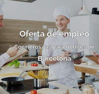 COCINERO/A DE HOTEL EN BARCELONA