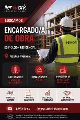 Encargado/a de Obra - Edificación