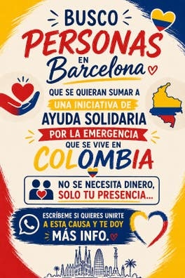 Voluntarios emergencia en Colombia