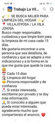 Mujer de Limpieza