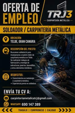 Carpintero Metálico / Soldador