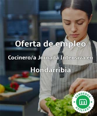 COCINERO/A EN HONDARRIBIA