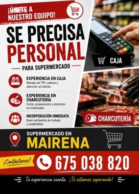 dependiente supermercado