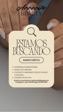 Buscamos manicurista