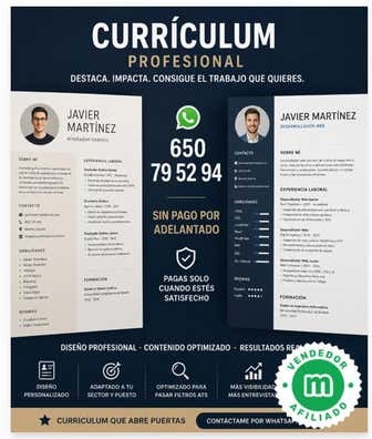 CREAMOS CURRICULUM ASISTENTA LIMPIEZA