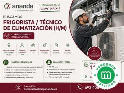 FRIGORISTA - MADRID (H/M)