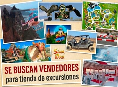 VENDEDORES TIENDA DE EXCURSIONES