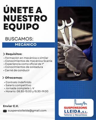 MECÁNICO VEH. INDUSTRIAL OFICIAL 1ª
