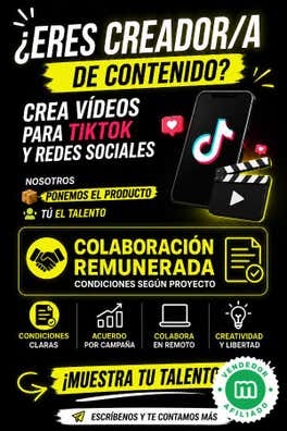 Creador/a de contenido para redes social