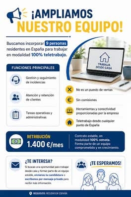 Trabajo remoto para RESIDENTES