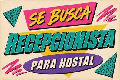 SE BUSCA RECEPCIONISTA PARA HOSTAL