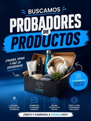 BUSCAMOS PROBADORES DE PRODUCTOS