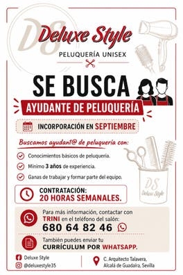 Ayudante de peluquería