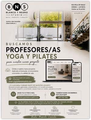 ¡BUSCAMOS PROFESOR@S DE YOGA Y PILATES