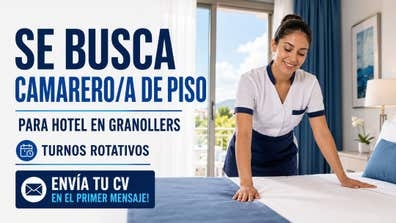 Camarero/a de Pisos Hotel en Granollers