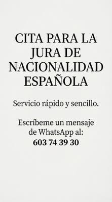 Gestión y asistencia para cita de jura d