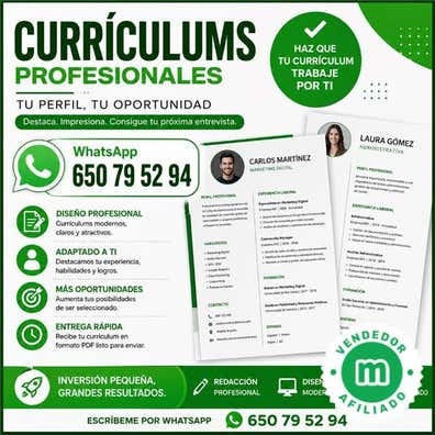 HACEMOS CURRICULUM TRABAJO MOZO ALMACEN