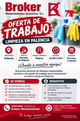 limpieza para Palencia