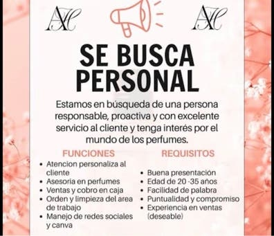 Se busca dependienta